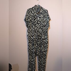 Animal print jumpsuit